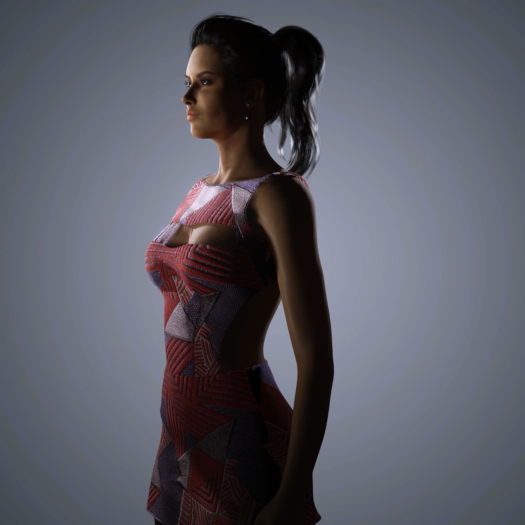 Adriana Lima Character 3D Model Low-poly 3D model_6