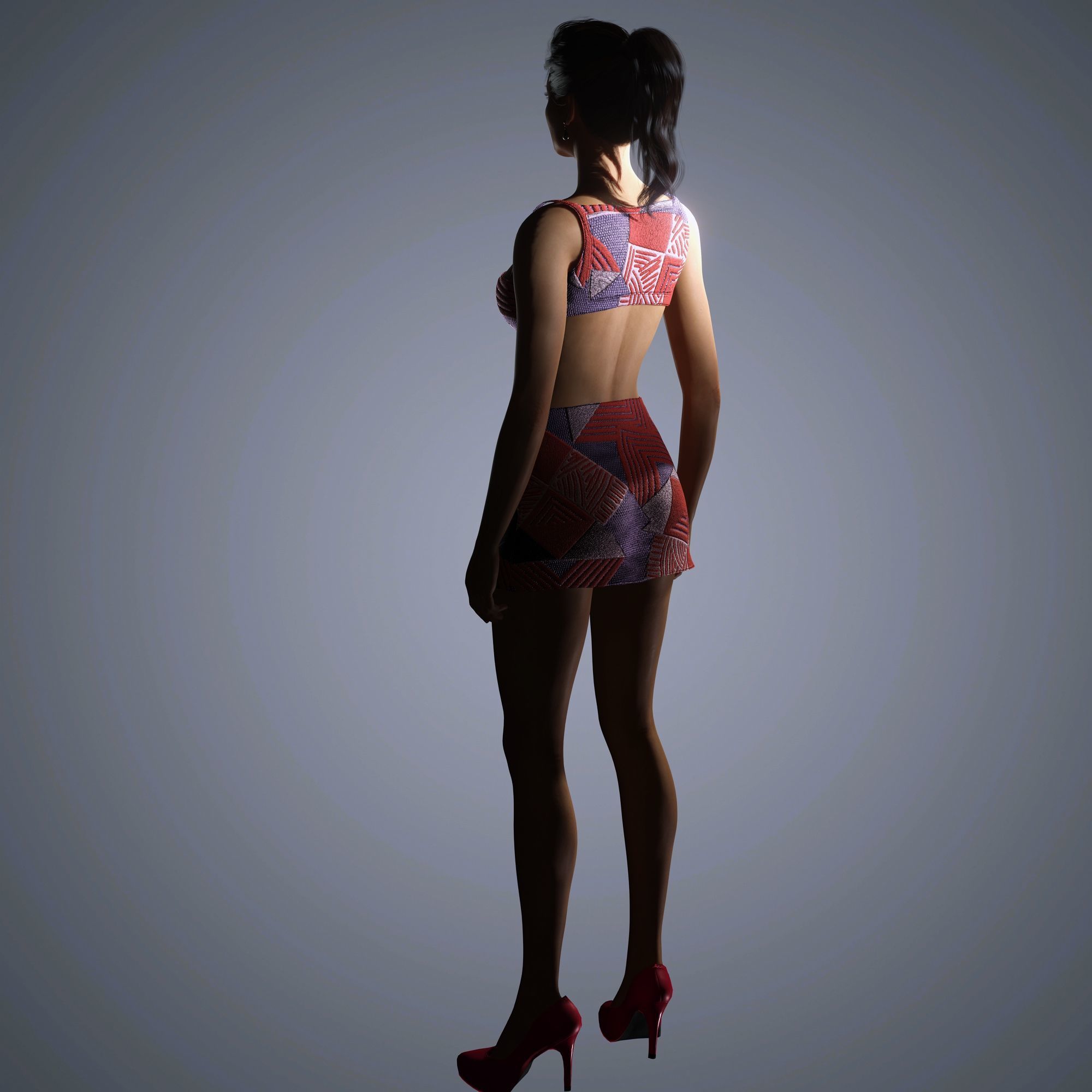 Adriana Lima Character 3D Model Low-poly 3D model_7
