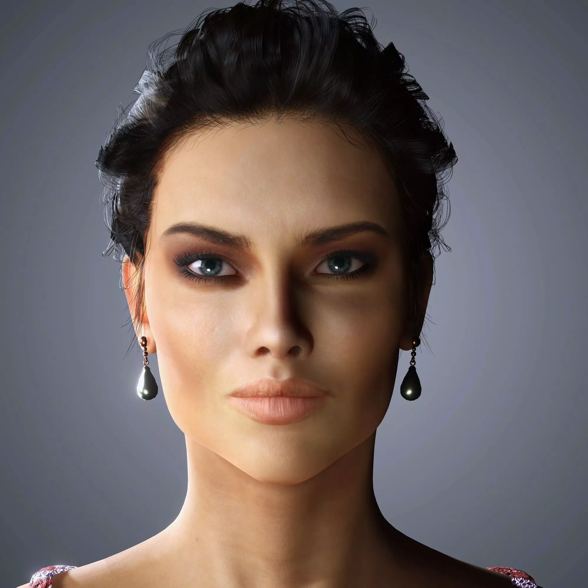 Adriana Lima Character 3D Model Low-poly 3D model_0