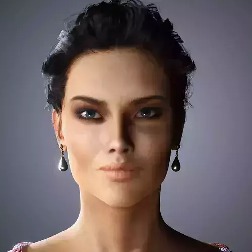 Adriana Lima Character 3D Model Low-poly 3D model