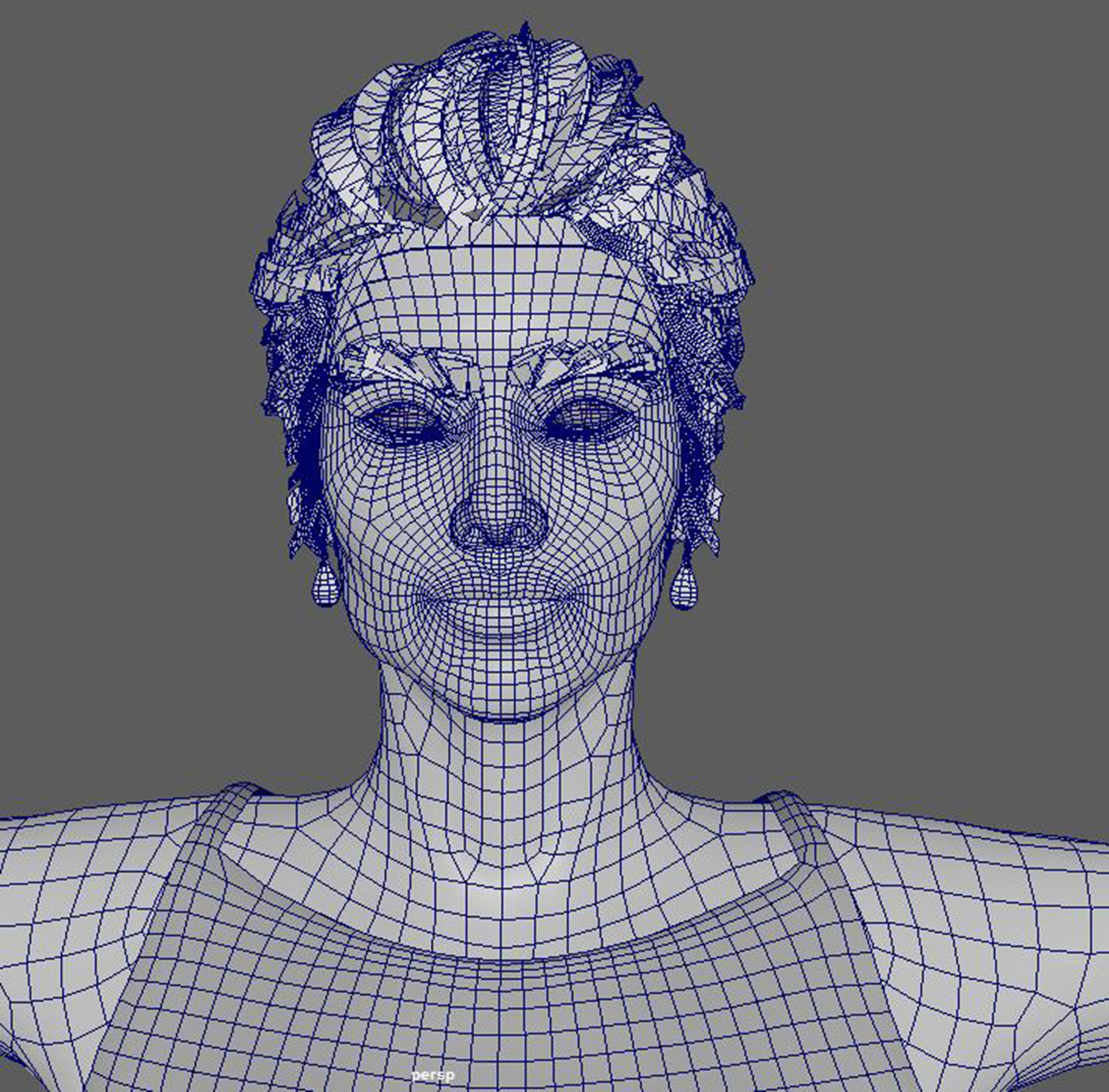 Adriana Lima Character 3D Model Low-poly 3D model_21