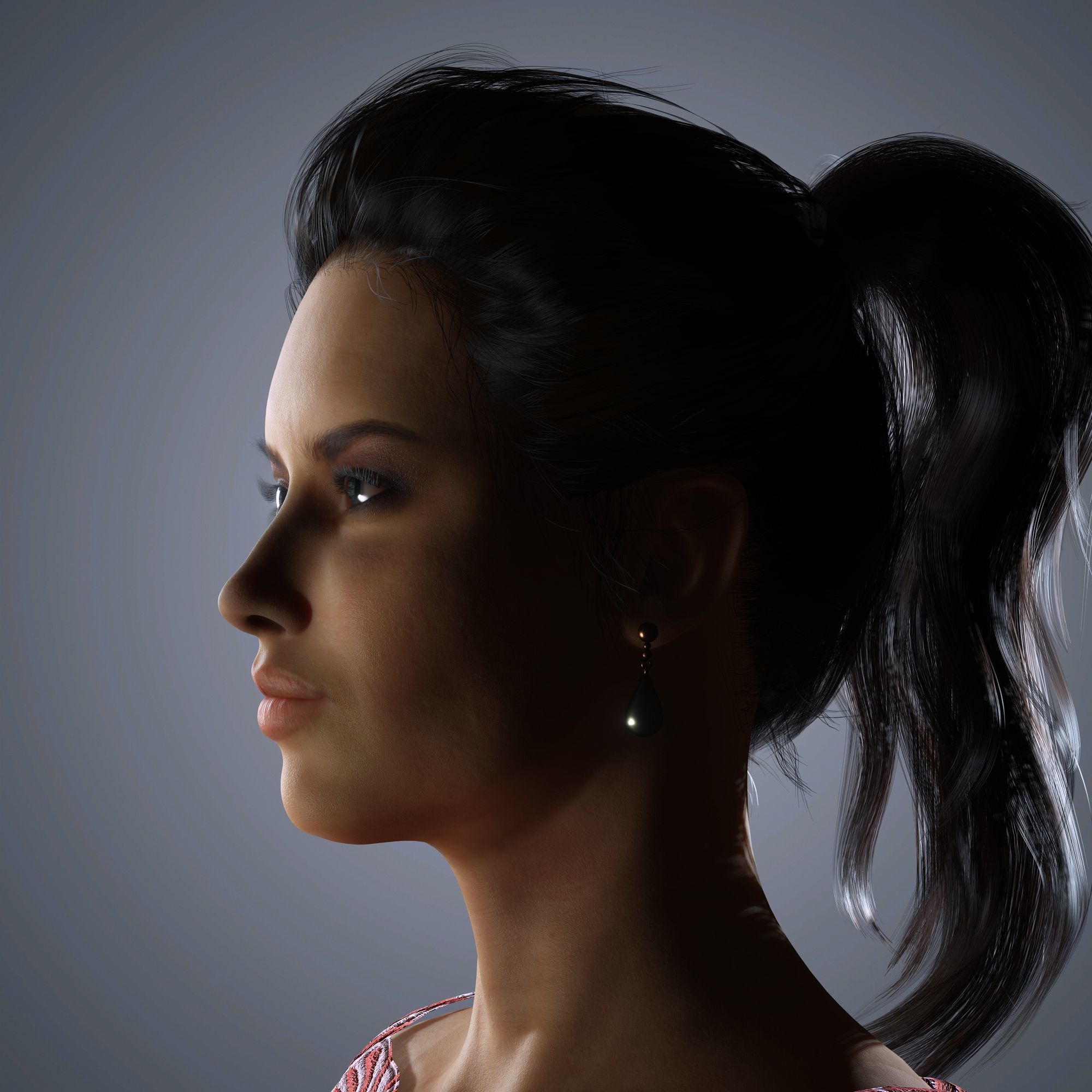 Adriana Lima Character 3D Model Low-poly 3D model_4