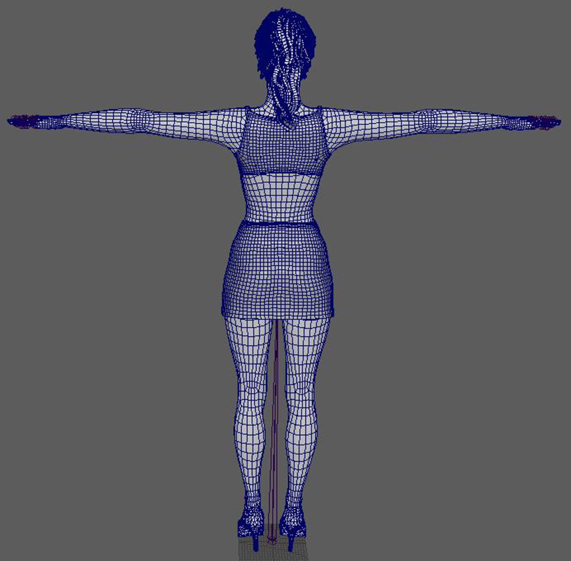 Adriana Lima Character 3D Model Low-poly 3D model_23