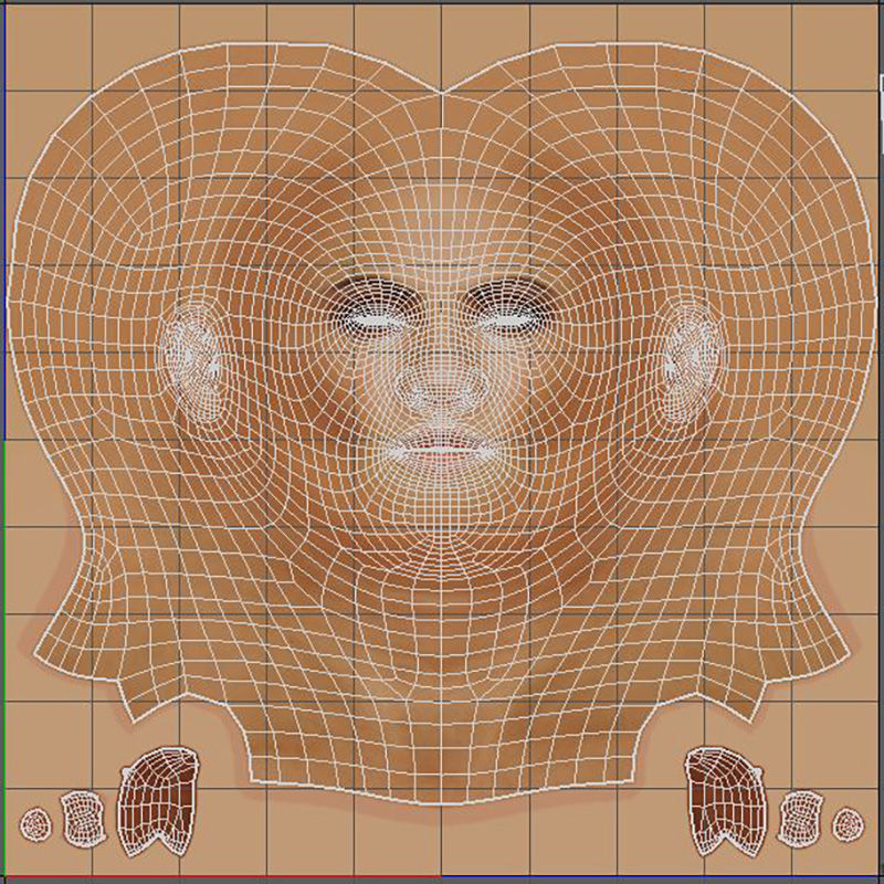 Adriana Lima Character 3D Model Low-poly 3D model_20