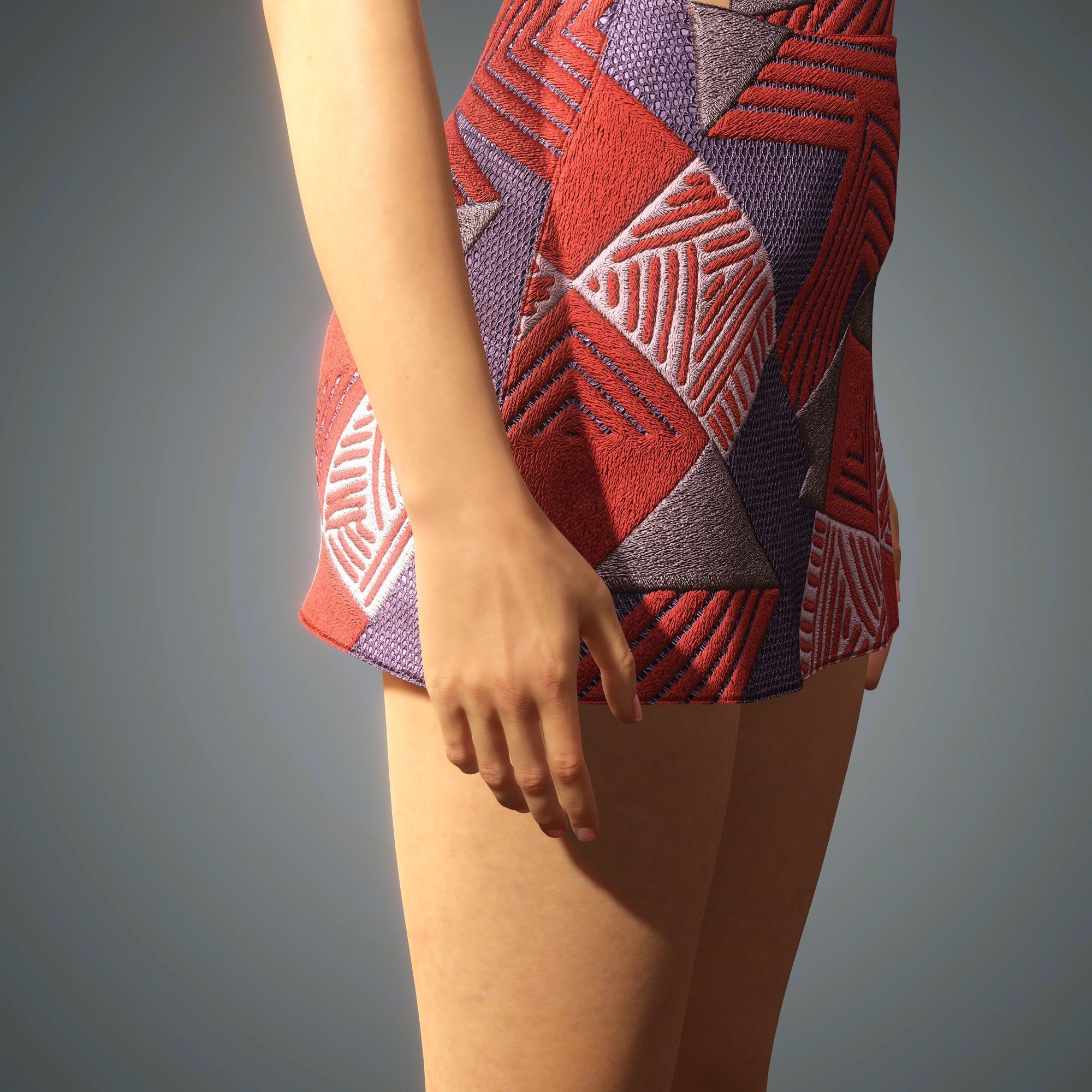 Adriana Lima Character 3D Model Low-poly 3D model_19