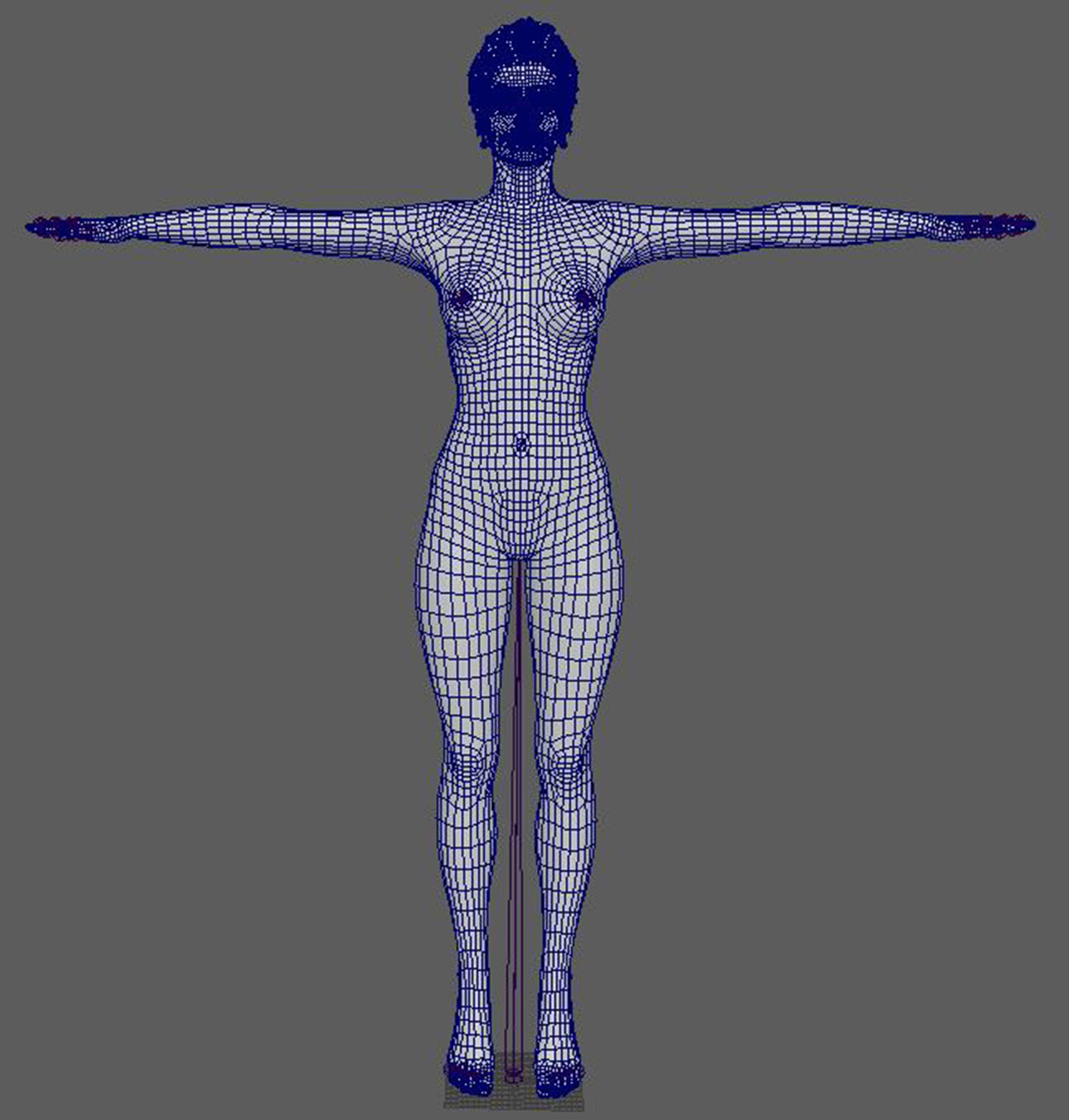 Adriana Lima Character 3D Model Low-poly 3D model_25