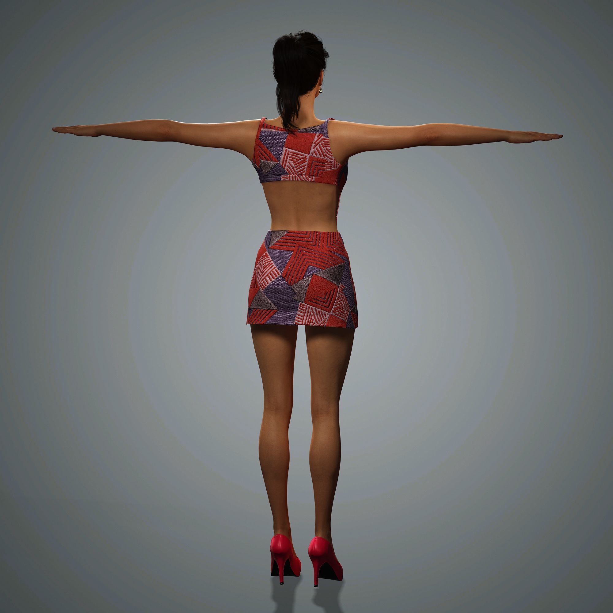 Adriana Lima Character 3D Model Low-poly 3D model_17