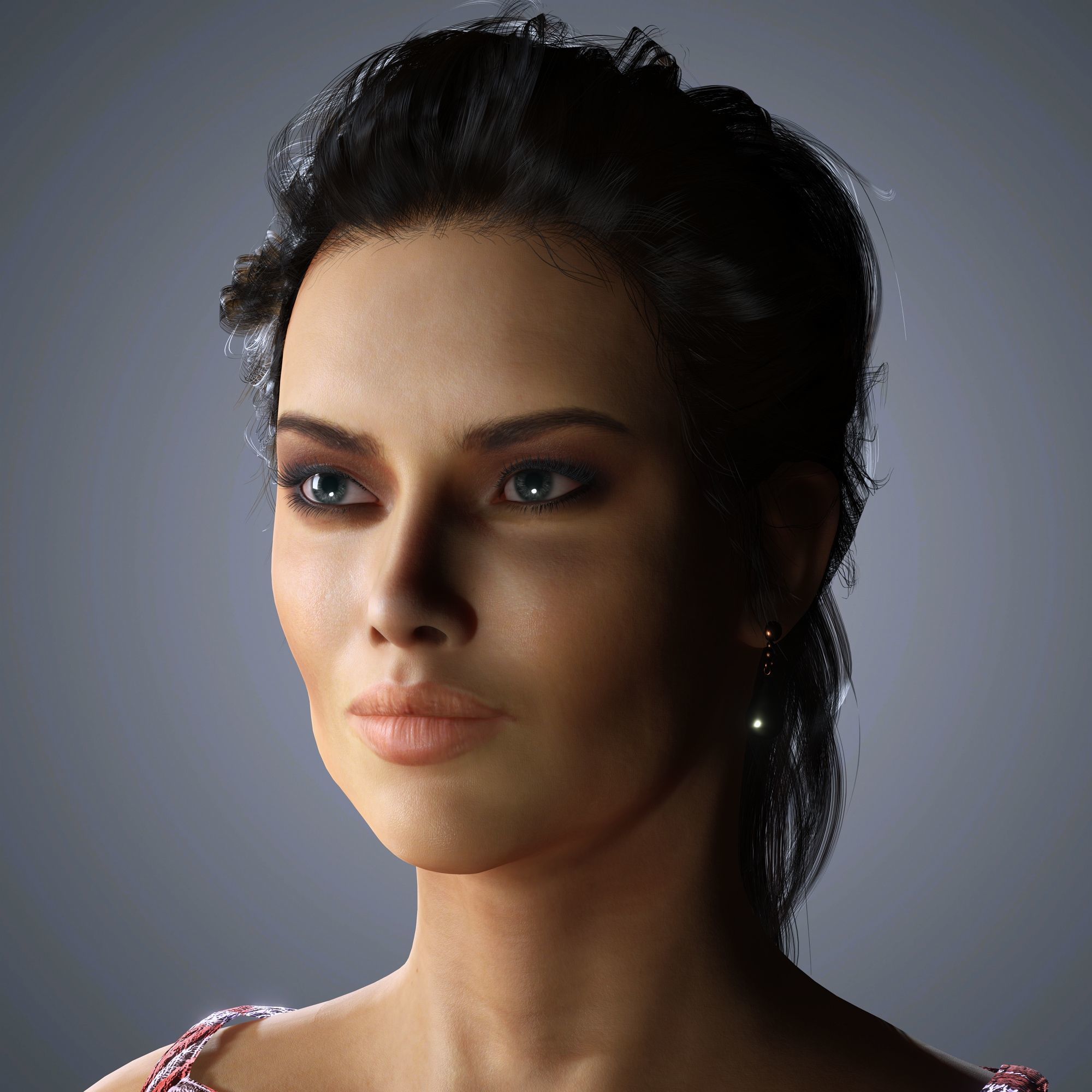 Adriana Lima Character 3D Model Low-poly 3D model_2