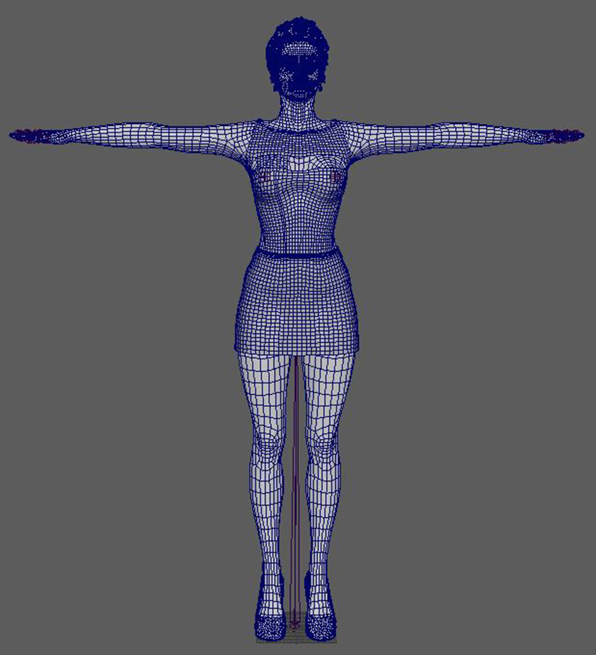 Adriana Lima Character 3D Model Low-poly 3D model_24