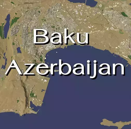 Baku Azerbaijan - city and urban 3D model