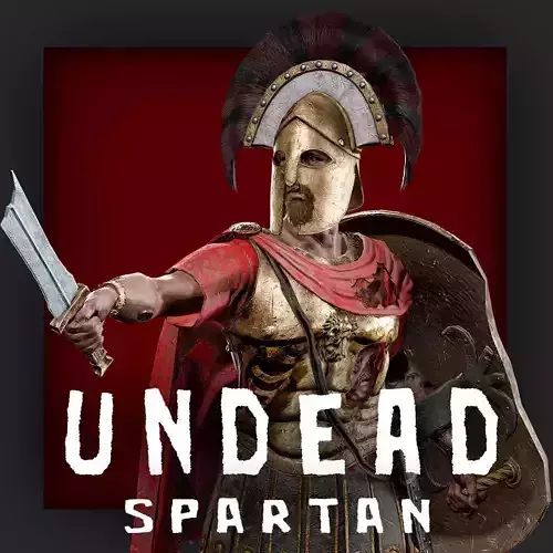 SPARTAN ROYAL GUARD UNDEAD 1 Low-poly 3D model