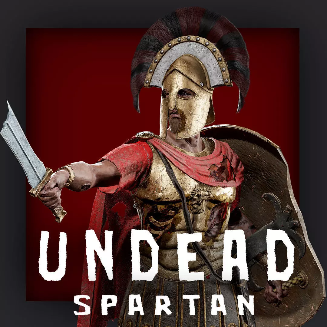 SPARTAN ROYAL GUARD UNDEAD 1 Low-poly 3D model_0