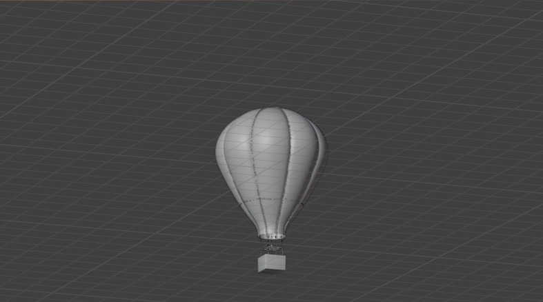 Realistic 3D Hot Air Balloon Model Games and Visualizations Free low-poly 3D model_4
