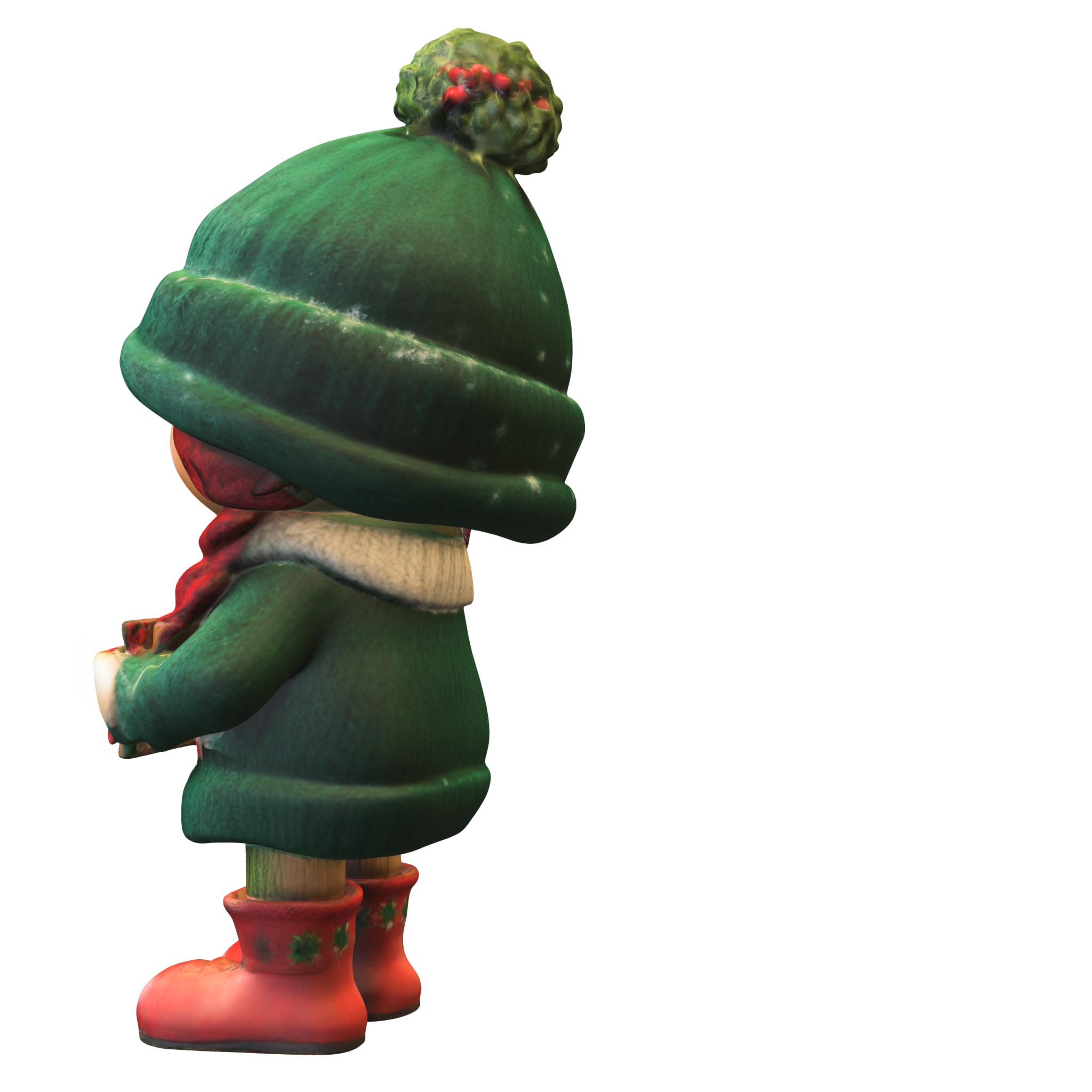 doll decor christmas  Low-poly 3D model_2