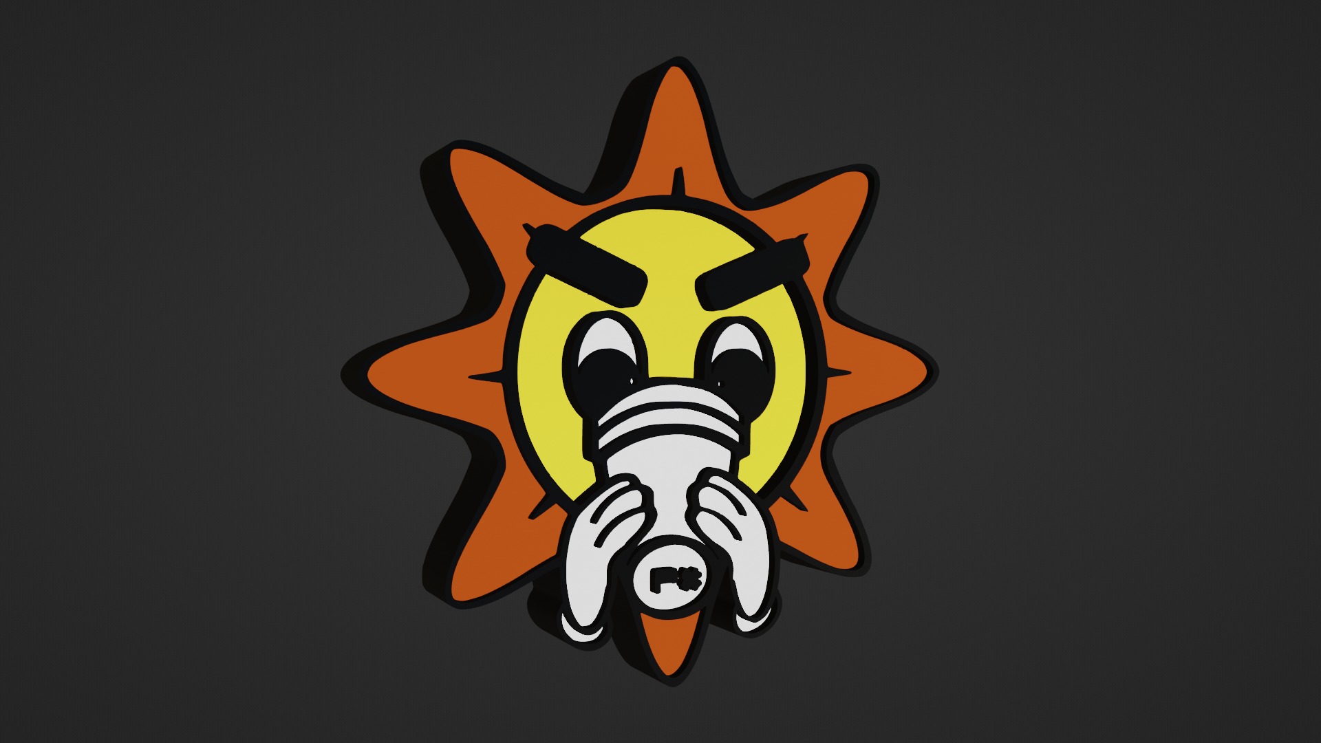 Glo Gang Logo 3D model_4