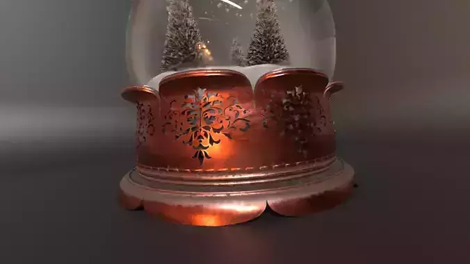 Antique Christmas Snow Globe