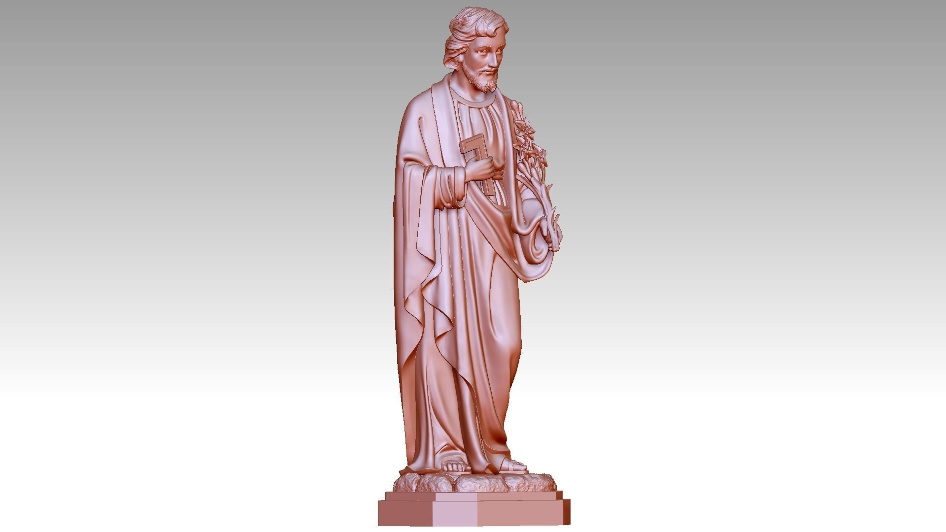 Saint Joseph 3D print model_7
