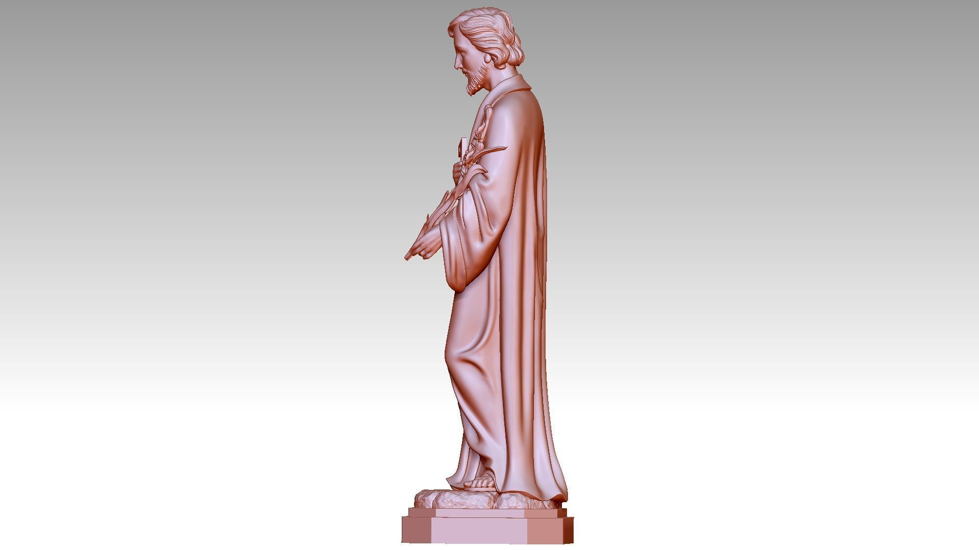 Saint Joseph 3D print model_2