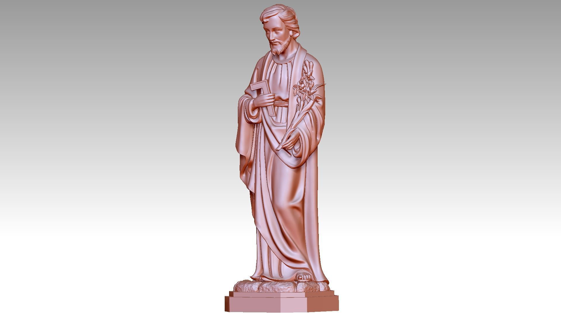 Saint Joseph 3D print model_1