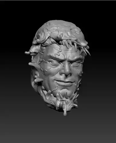 Eddie Brock Venom Head sculpt for Marvel Legends