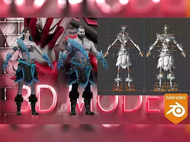 Arctic Conqueror Set pubg Low-poly 3D model
