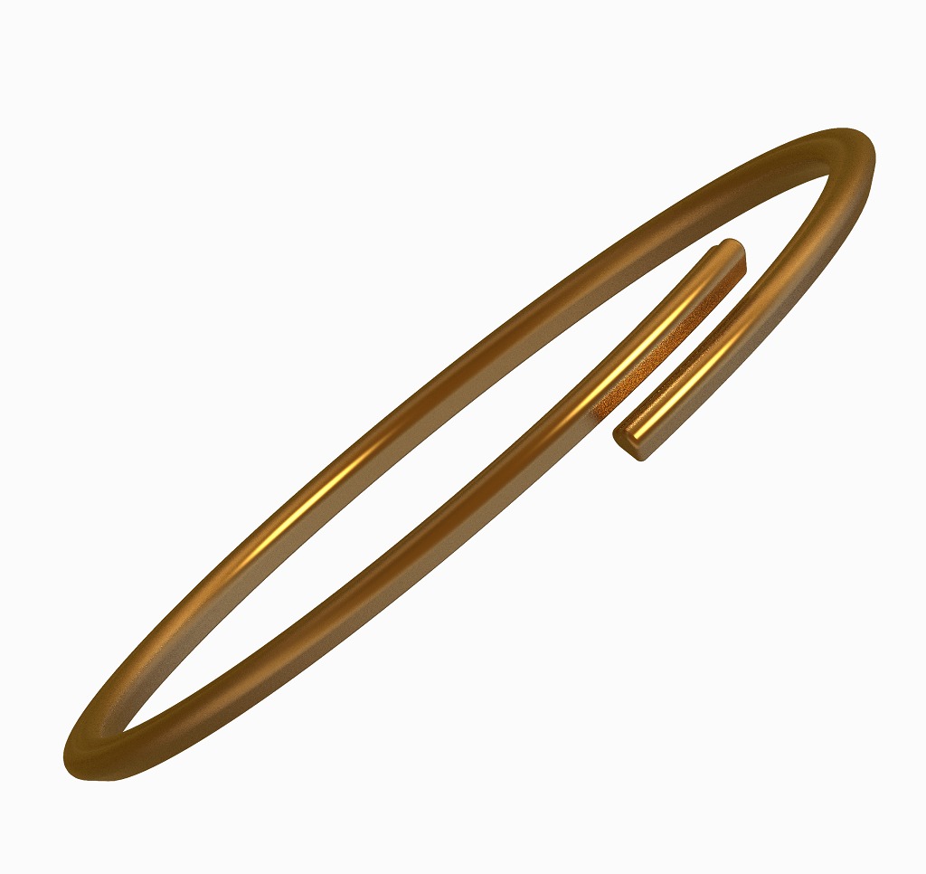 Fancy Heart Bracelet 3D print model_3