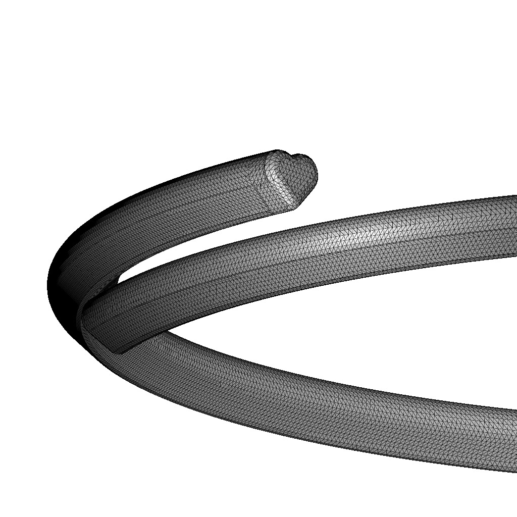 Fancy Heart Bracelet 3D print model_5