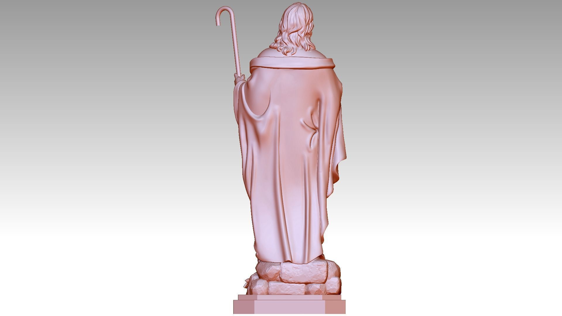 Jesus Christ - The Good Shepherd 3D print model_4