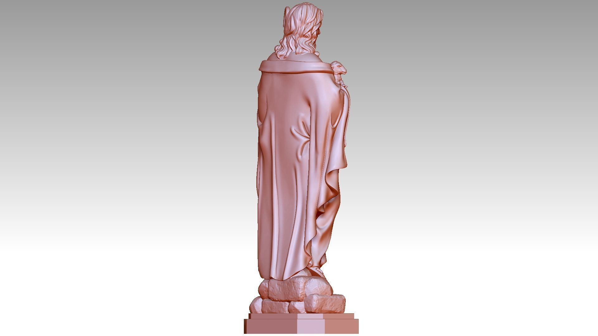 Jesus Christ - The Good Shepherd 3D print model_5