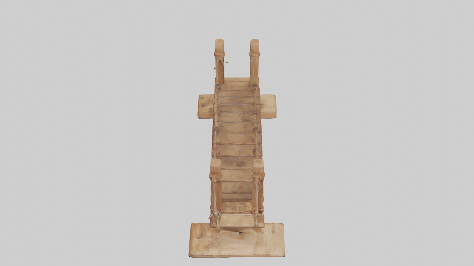 Wooden drawbridgemod 1 Low-poly 3D model_11