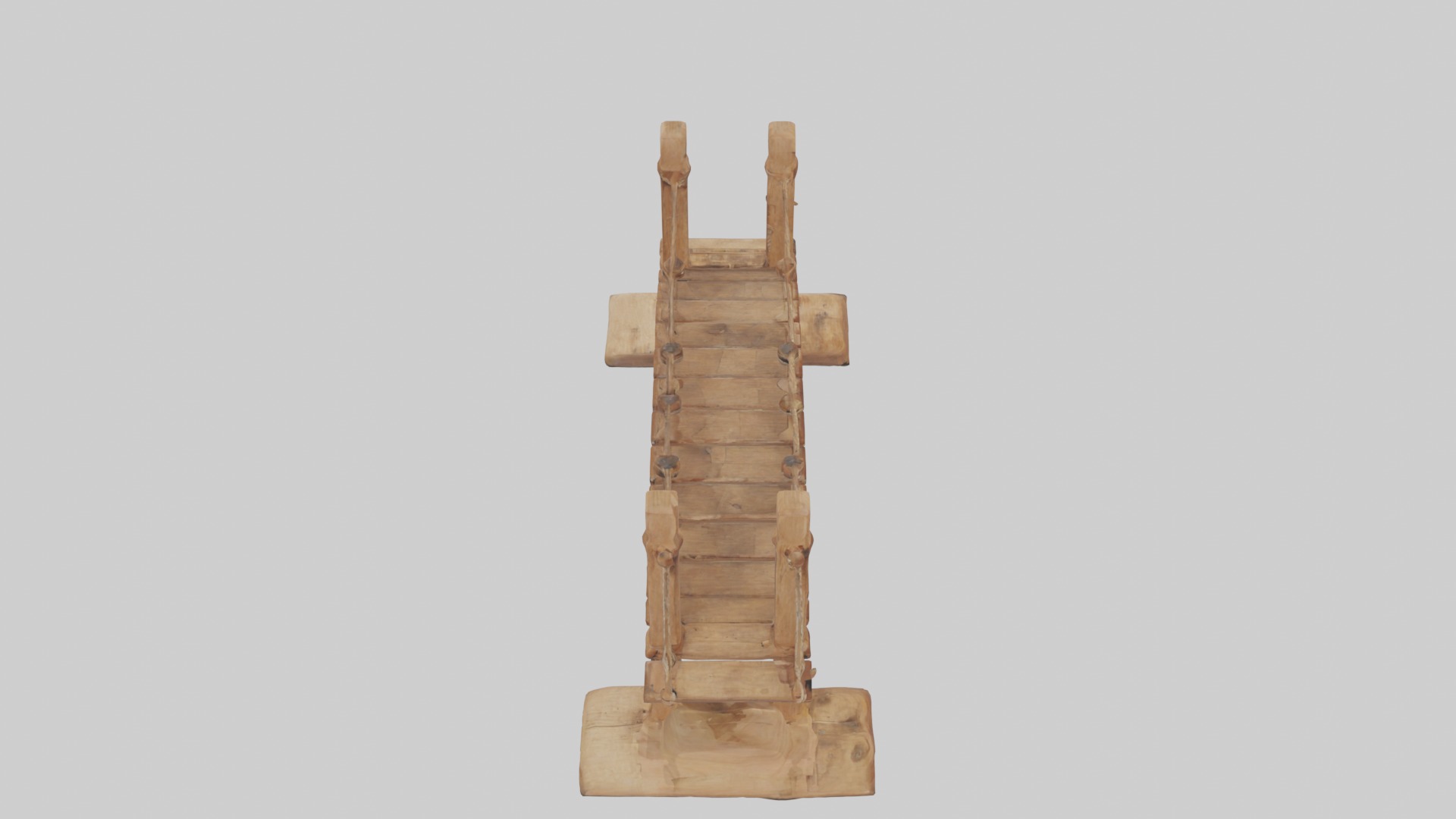 Wooden drawbridgemod 1 Low-poly 3D model_12