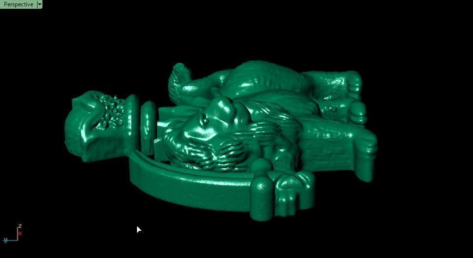 free gold simple lion and sun Free 3D print model_4
