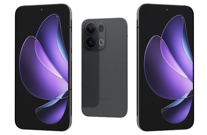 Oppo Reno 13 Pro Midnight Black 3D model