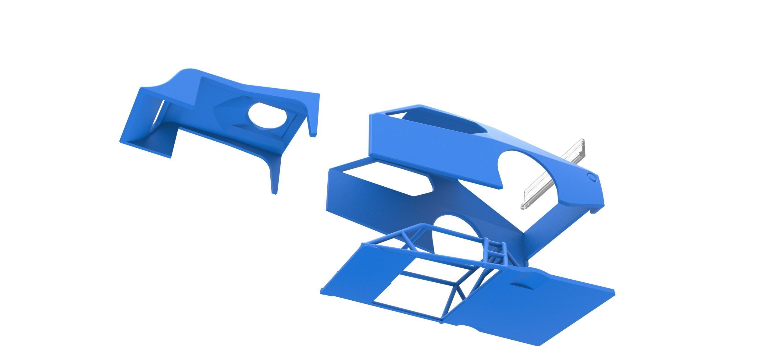 Shell of Asphalt Modified stock car V1 Scale 1 to 25 3D print model_20