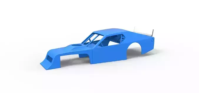 Shell of Asphalt Modified stock car V1 Scale 1 to 25