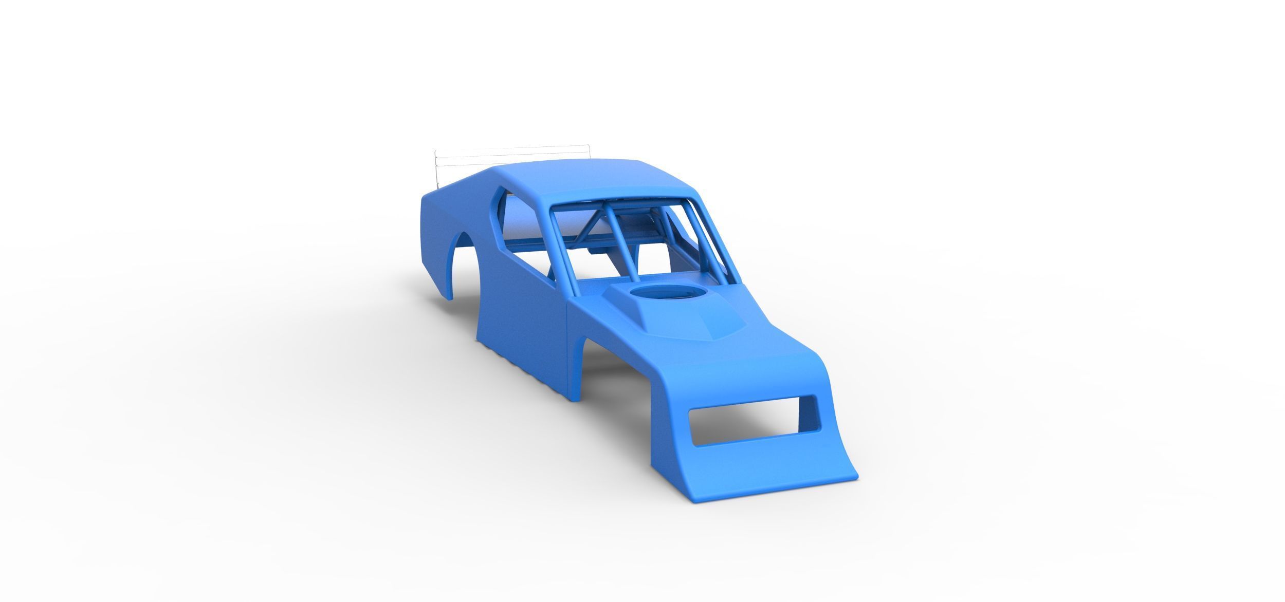 Shell of Asphalt Modified stock car V1 Scale 1 to 25 3D print model_17