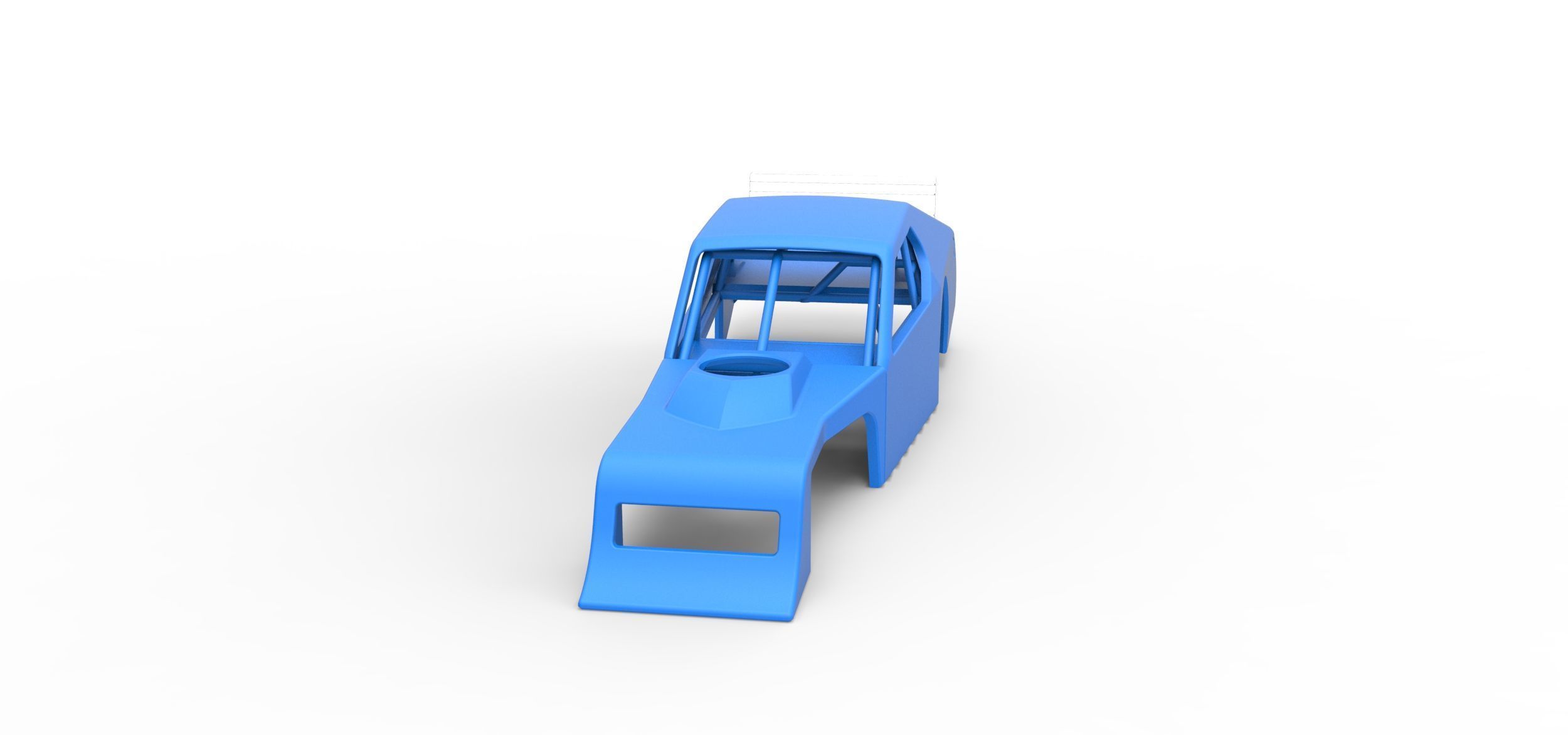 Shell of Asphalt Modified stock car V1 Scale 1 to 25 3D print model_3