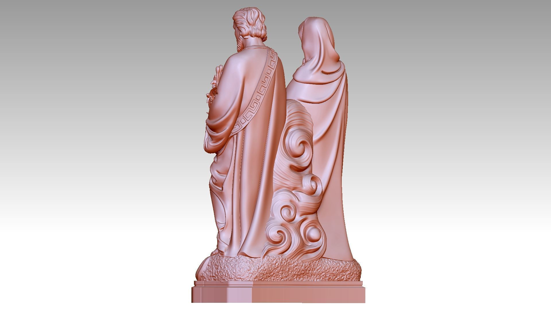 Holy Family - St Joseph - Mary - Jesus 3D print model_3