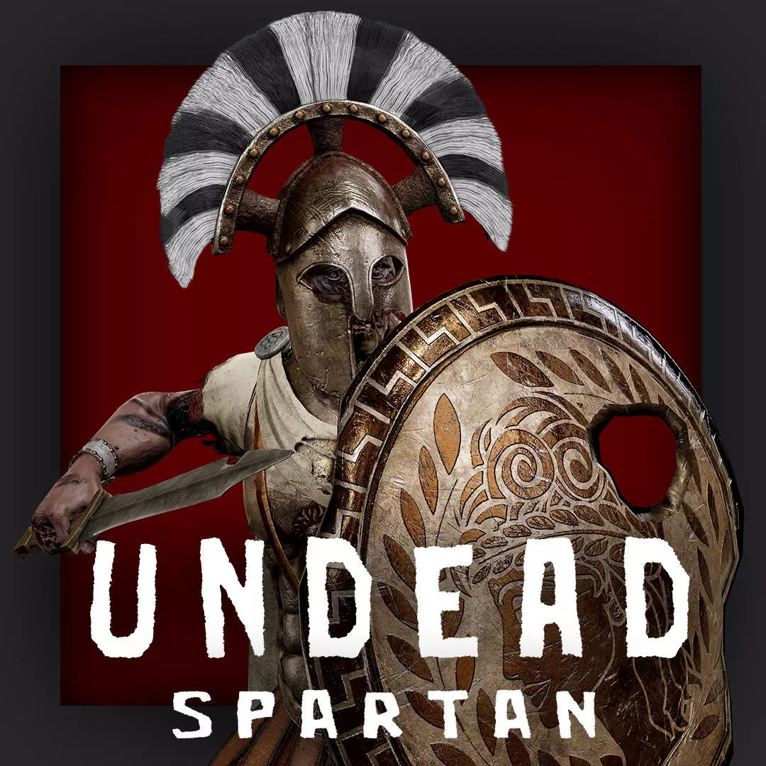 SPARTAN ROYAL GUARD UNDEAD 3 Low-poly 3D model_0