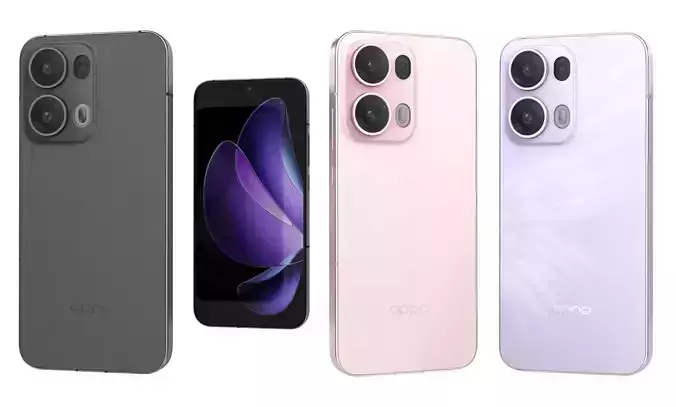 Oppo Reno 13 Pro All Colors 3D model