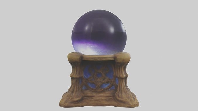 Wizardscrystalball 1 Low-poly 3D model