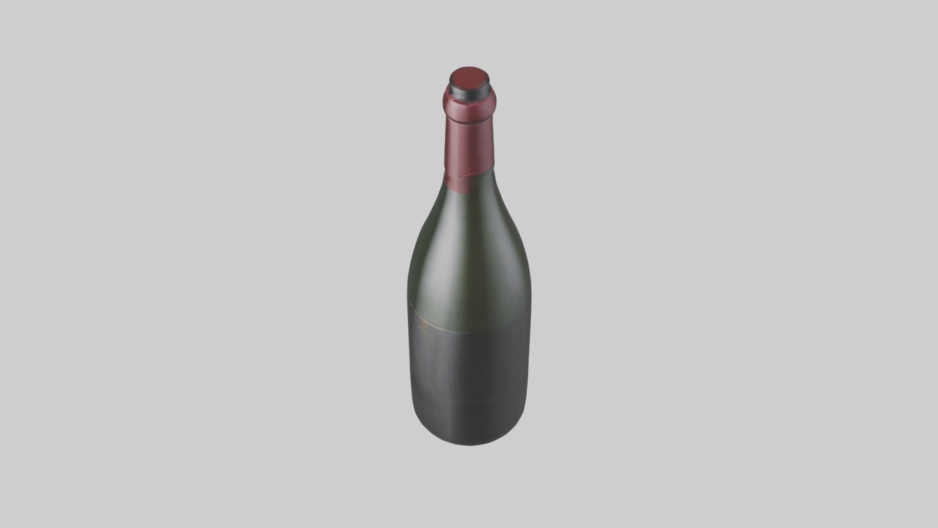 Winebottle Model Low-poly 3D model_11