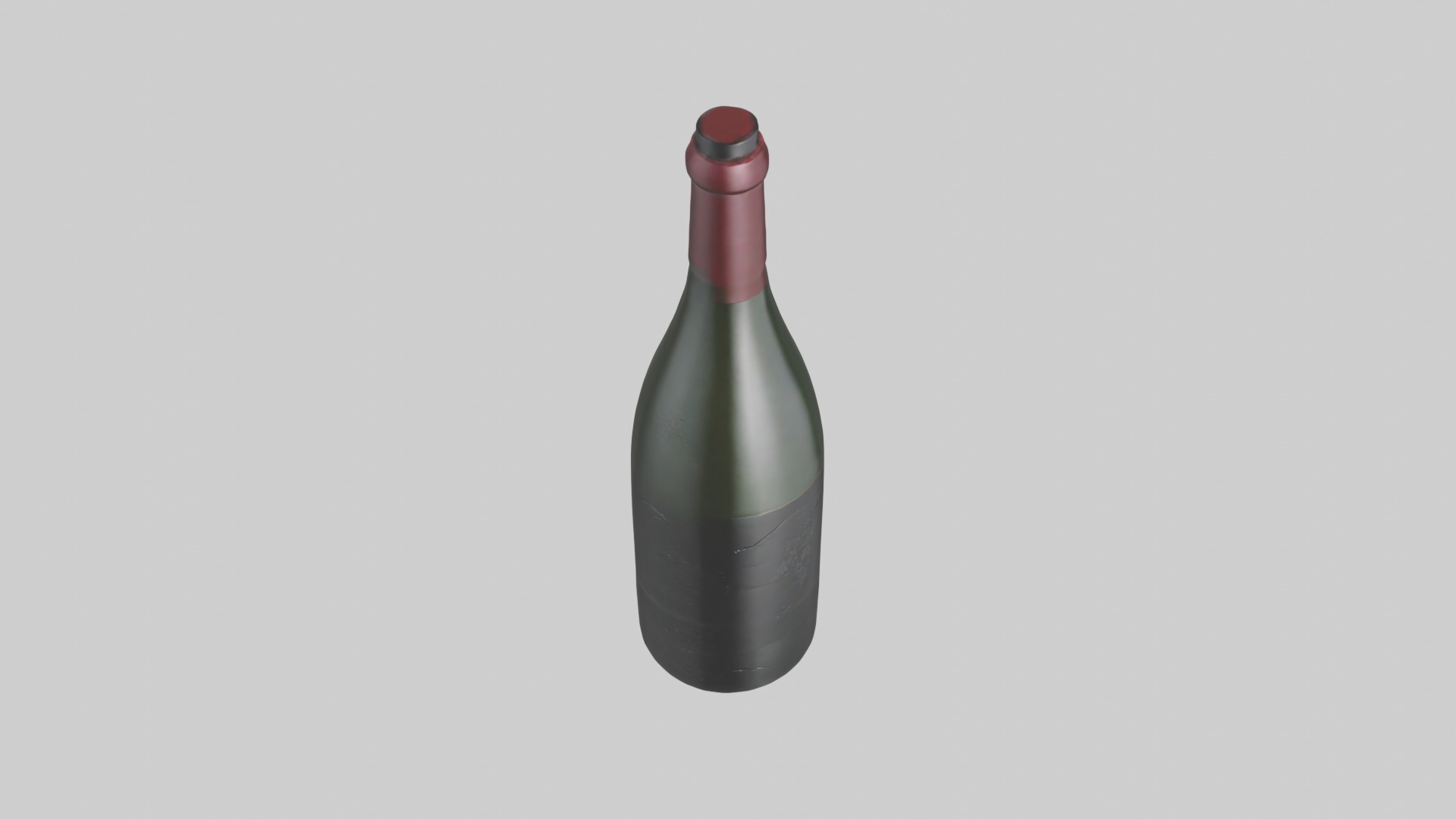 Winebottle Model Low-poly 3D model_12