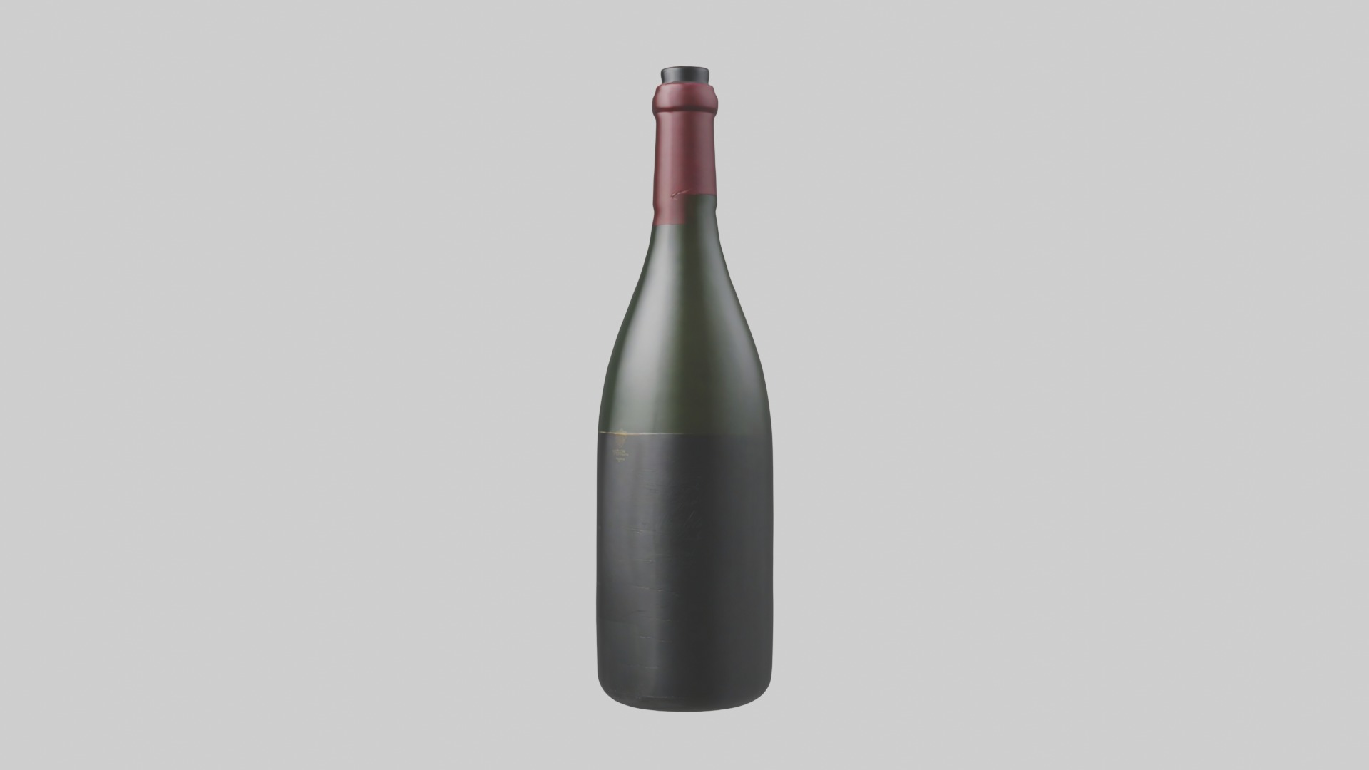 Winebottle Model Low-poly 3D model_6