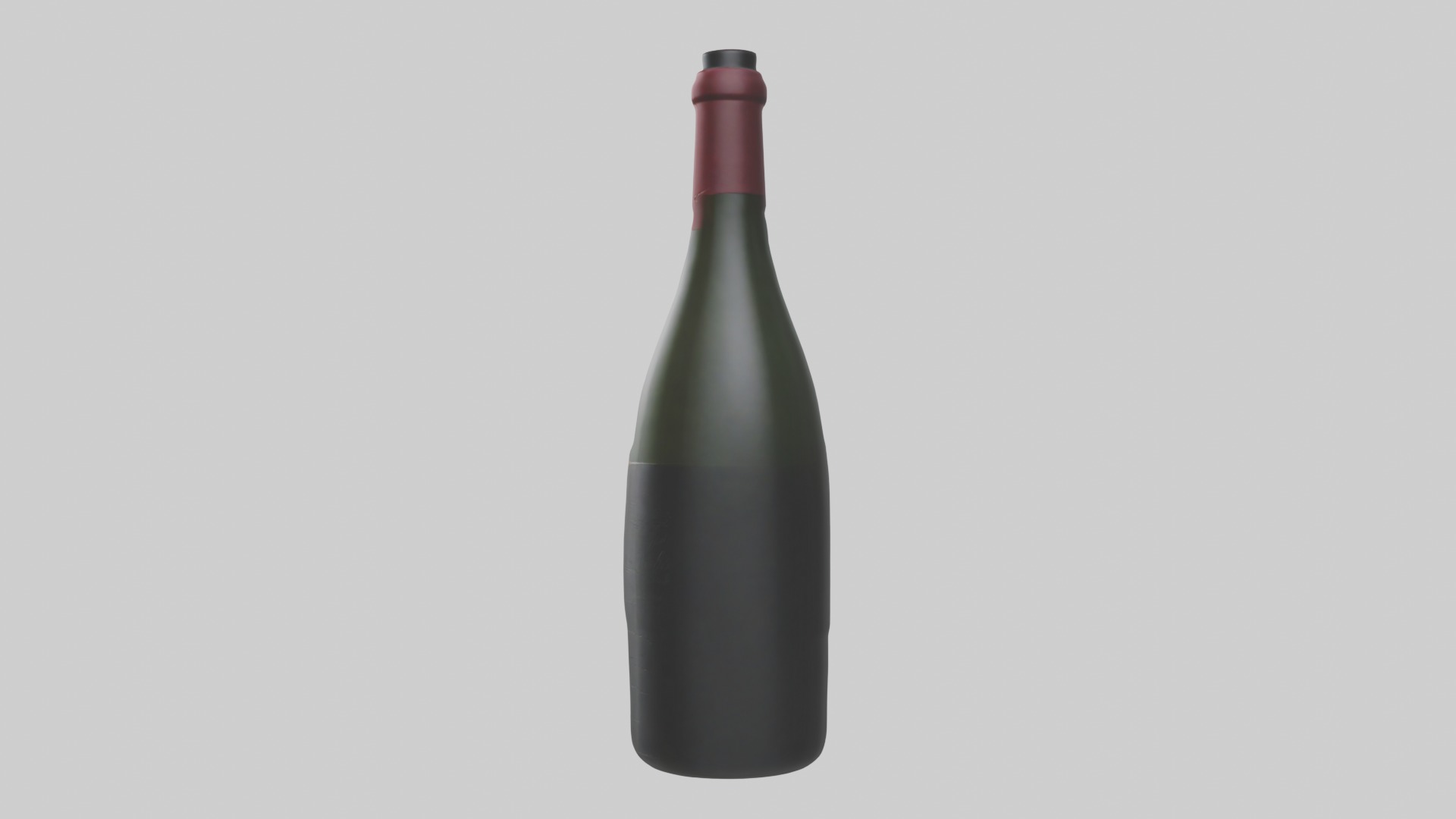 Winebottle Model Low-poly 3D model_1