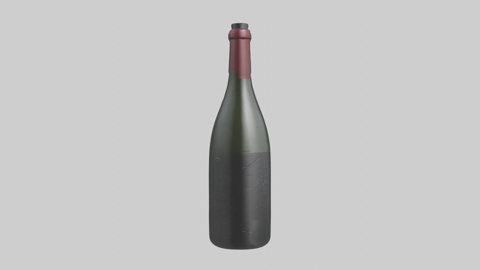 Winebottle Model Low-poly 3D model_7
