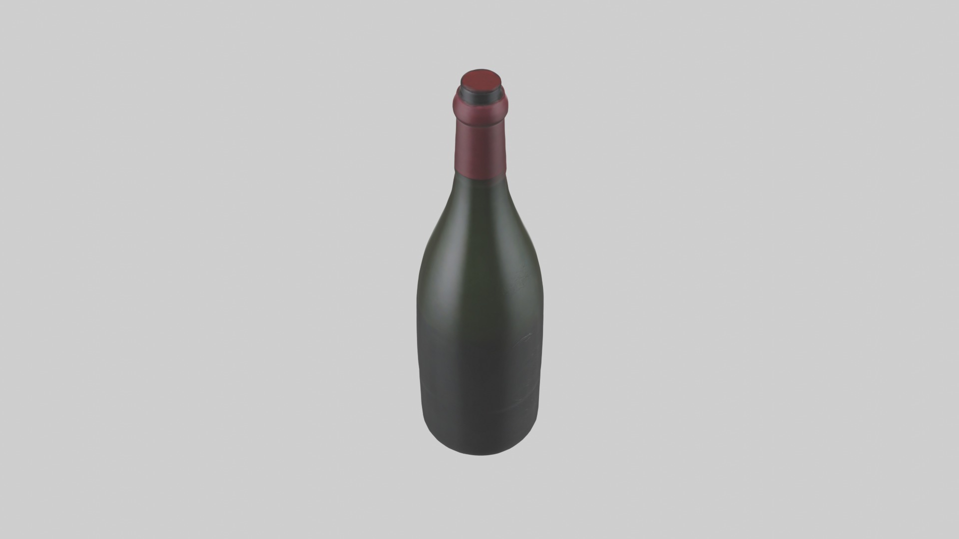 Winebottle Model Low-poly 3D model_9