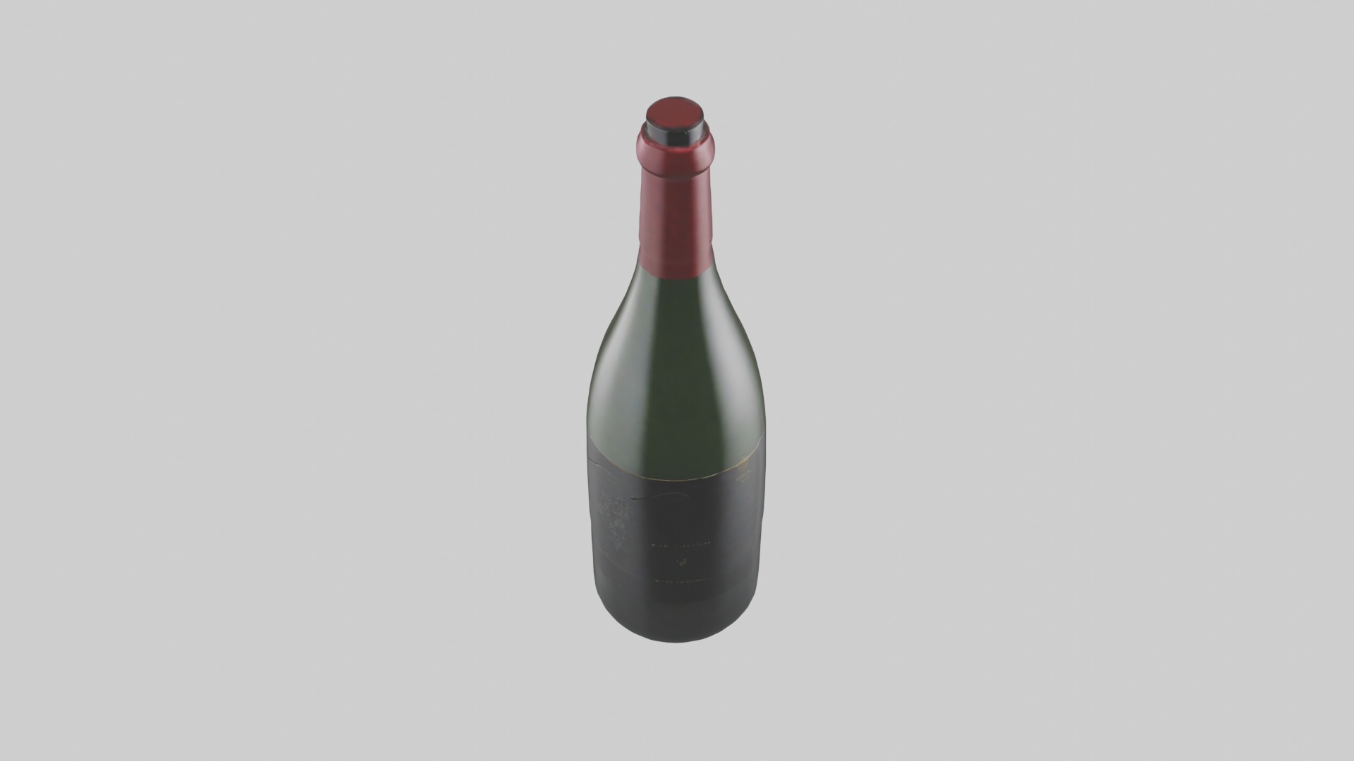 Winebottle Model Low-poly 3D model_10