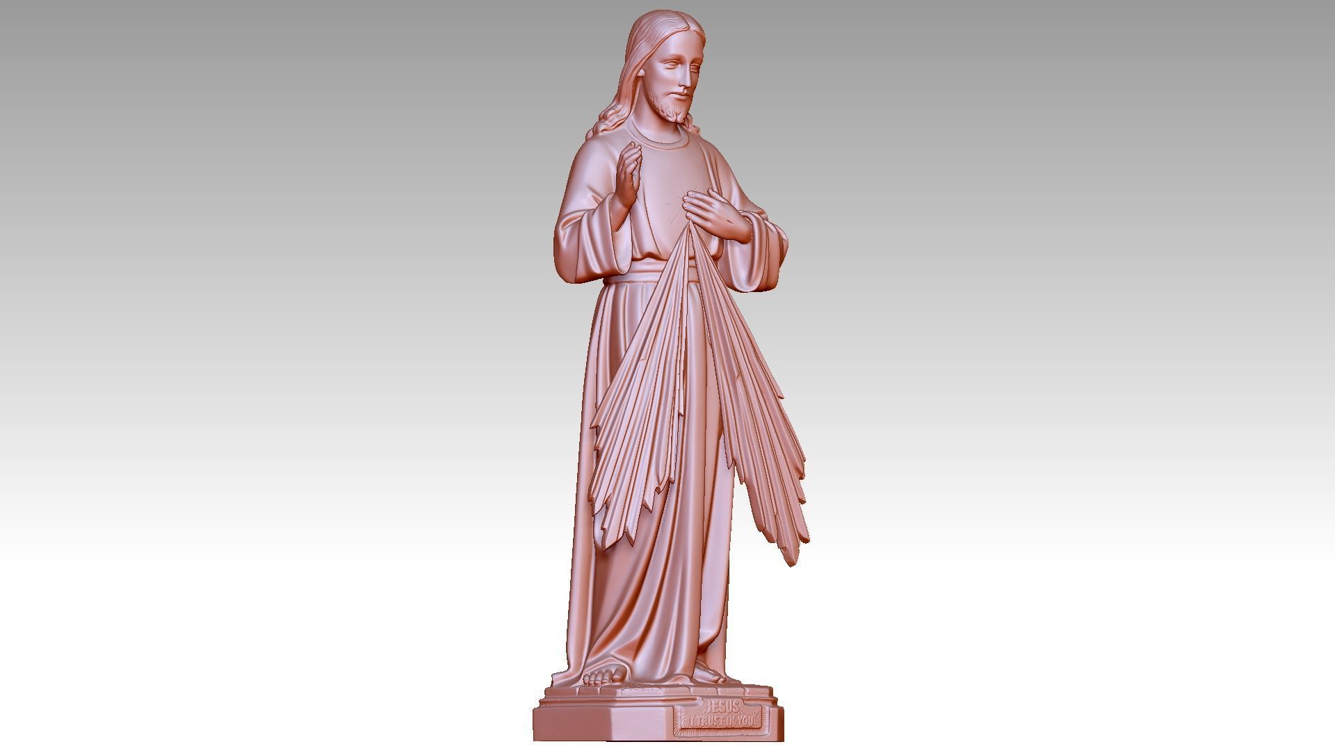Jesus - Devine Mercy 3D print model_7