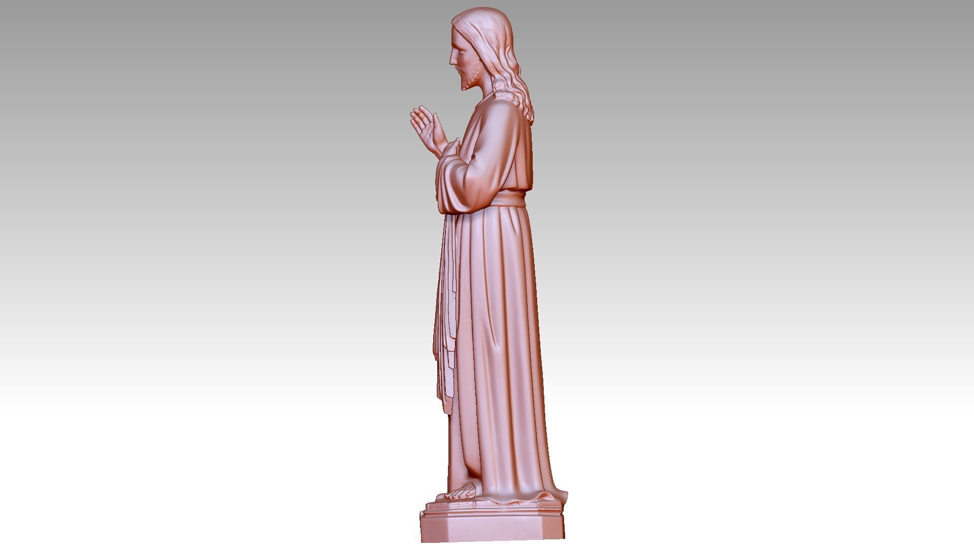 Jesus - Devine Mercy 3D print model_2